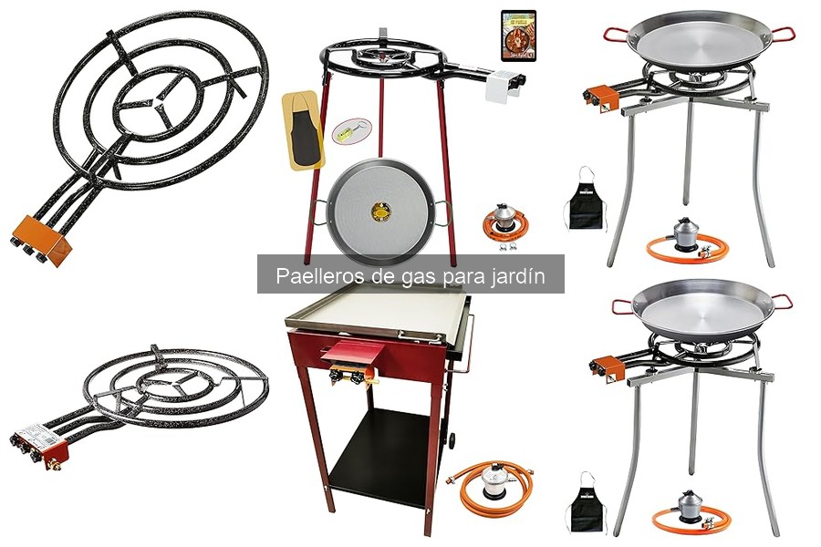 Accesorios esenciales para paelleros de gas en jardín