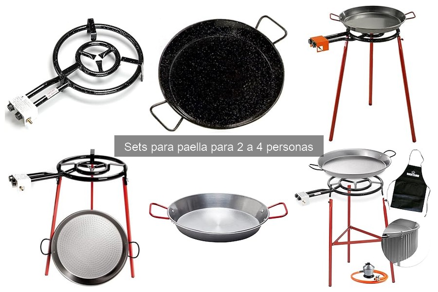 Accesorios esenciales para sets de paella para 2 a 4 personas