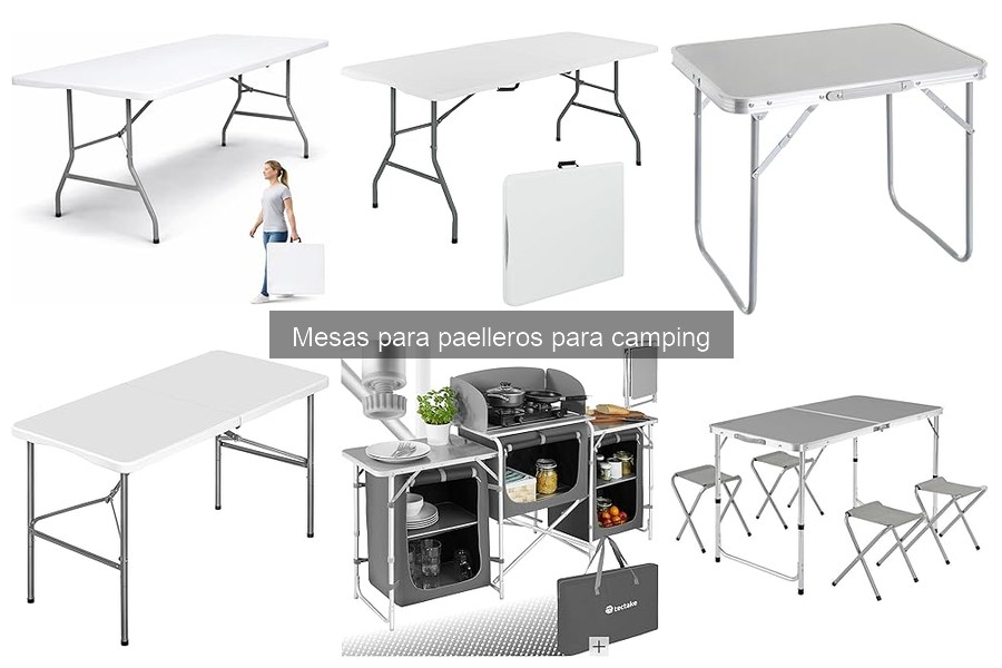 Accesorios útiles para mesas de paelleros en camping