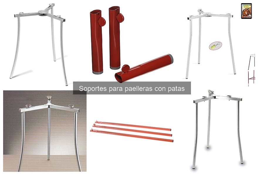 Accesorios útiles para soportes de paelleras con patas