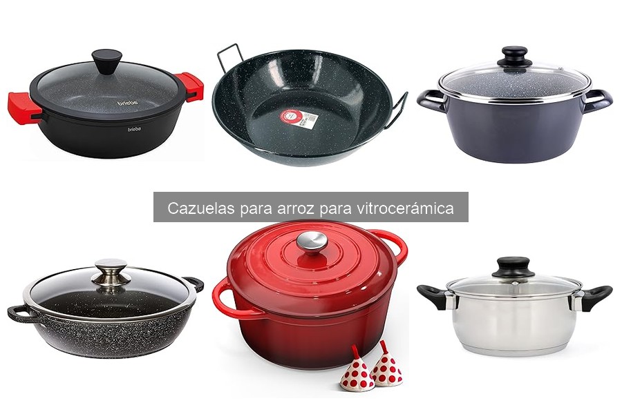 Alternativas a cazuelas para arroz en vitrocerámica