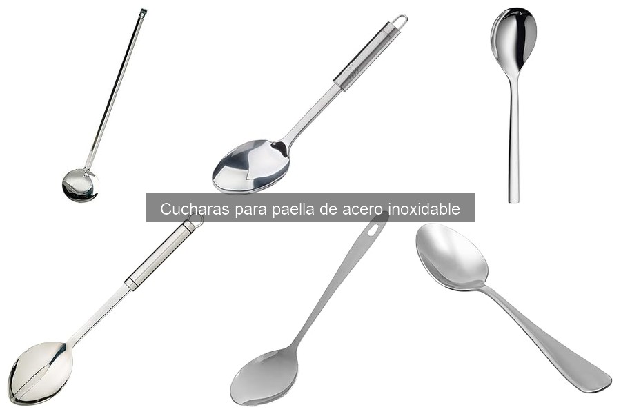 Alternativas a cucharas de acero inoxidable para paellas
