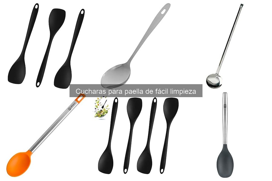 Alternativas a cucharas para paella de fácil limpieza