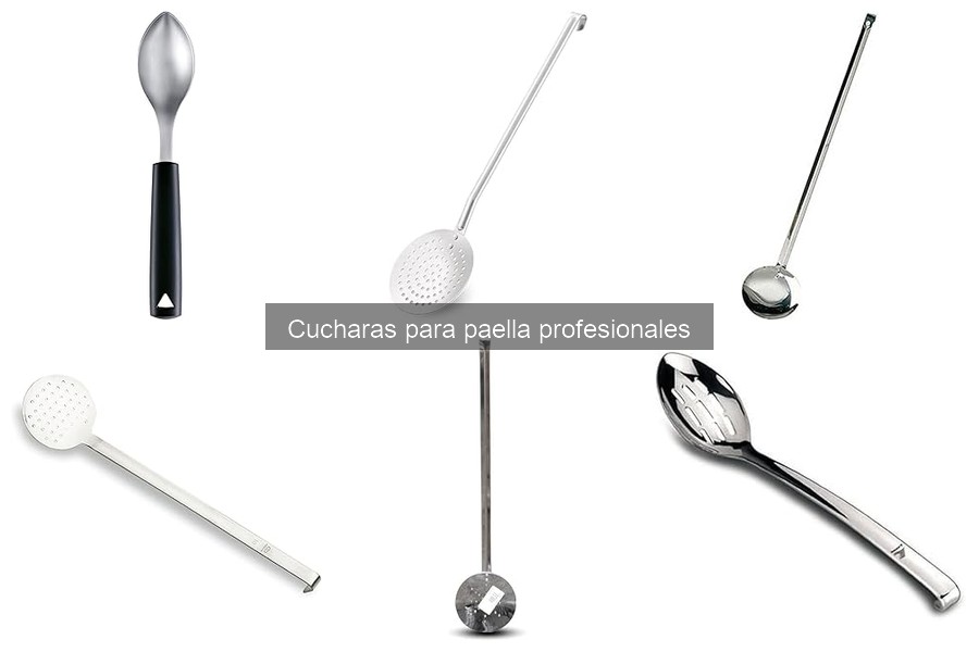 Alternativas a cucharas para paella profesionales