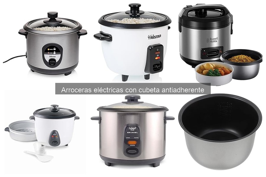 Alternativas a la arrocera eléctrica con cubeta antiadherente