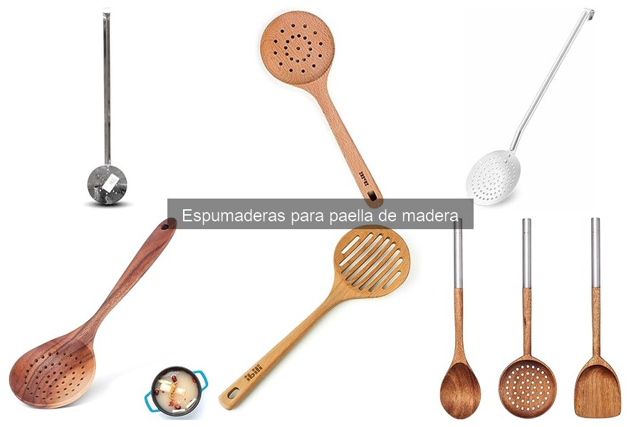Alternativas a la espumadera de madera para paella