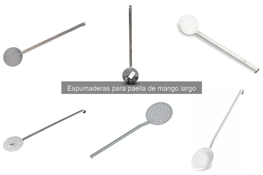 Alternativas a la espumadera de mango largo para paella
