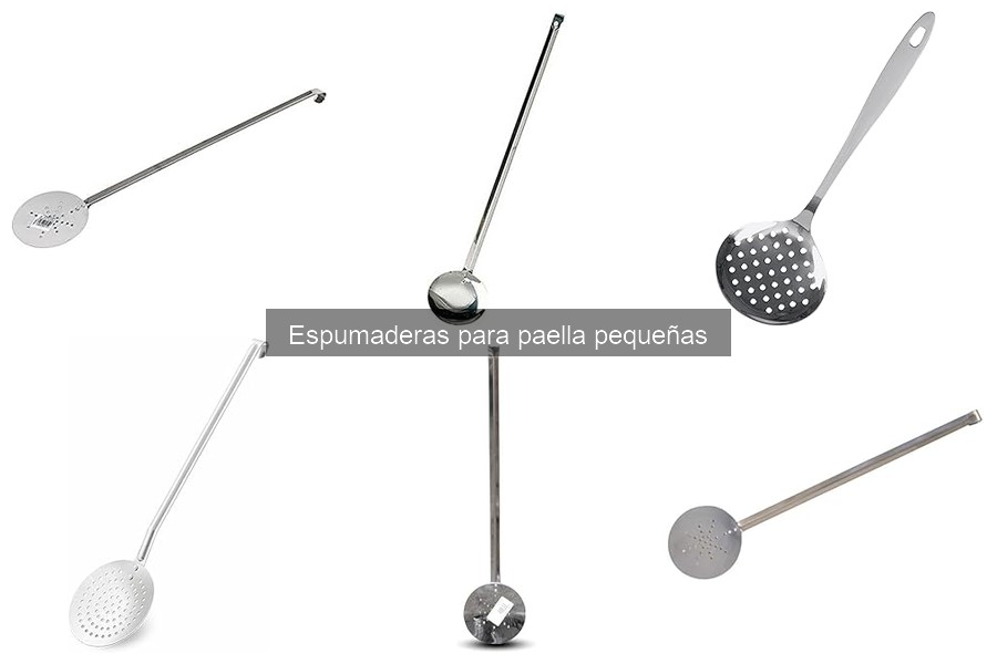 Alternativas a la espumadera pequeña para paellas