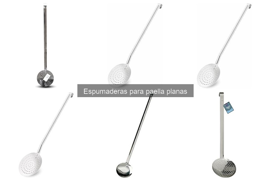 ** Alternativas a la espumadera plana para paellas