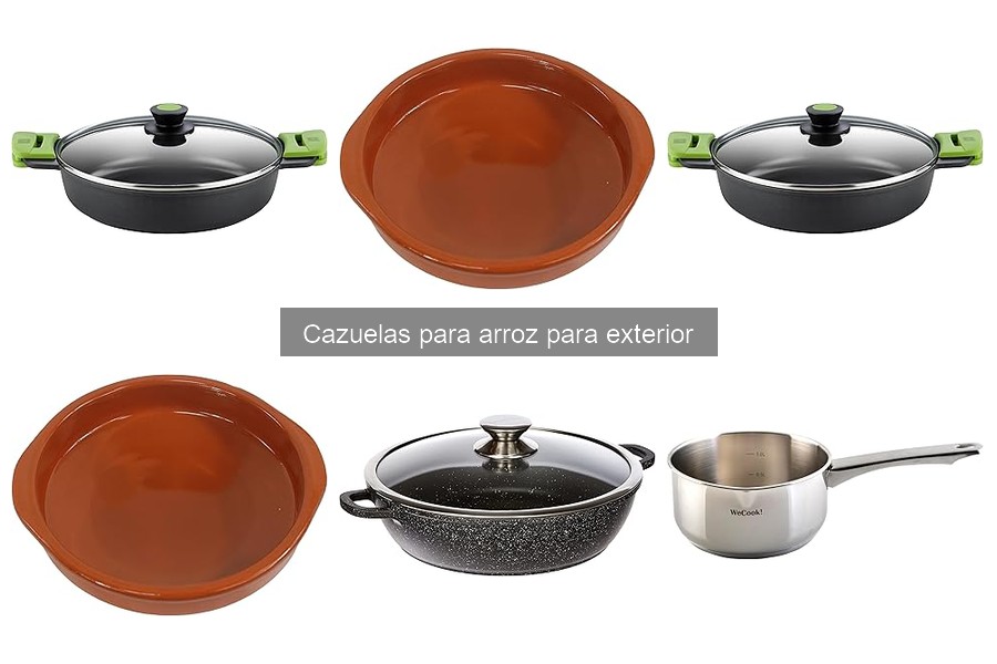Alternativas a las cazuelas para arroz en exteriores