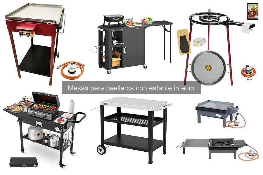 Alternativas a Mesas para Paelleros con Estante Inferior