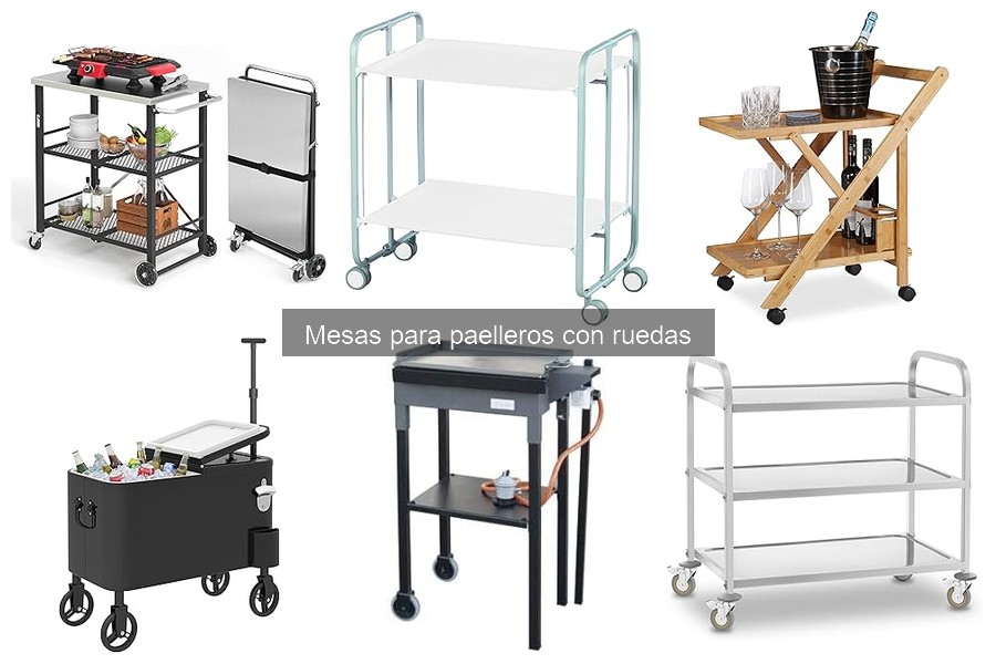 Alternativas a mesas para paelleros con ruedas | Opciones viables