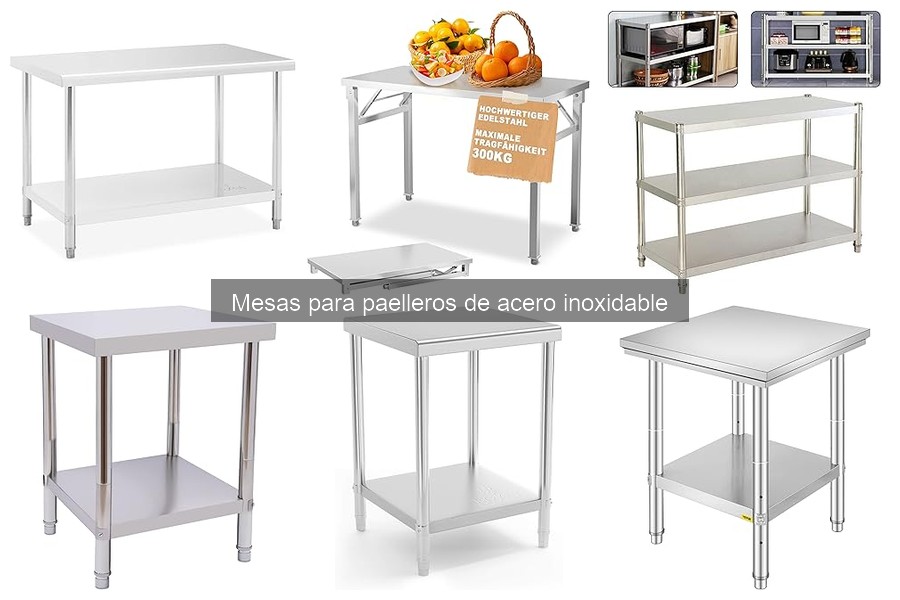 Alternativas a mesas para paelleros de acero inoxidable