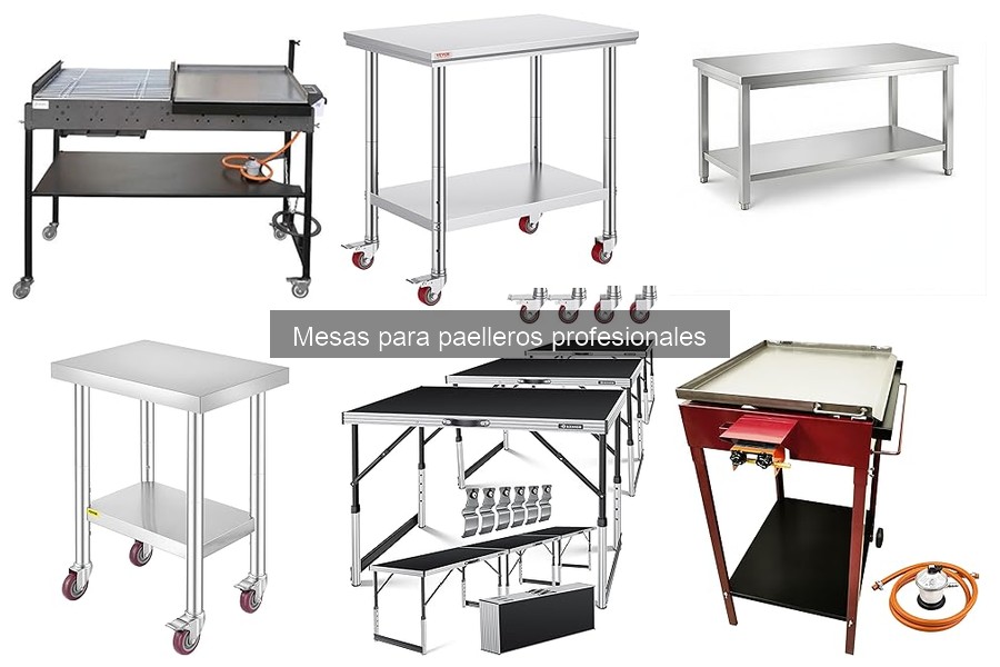 Alternativas a mesas para paelleros en espacios reducidos