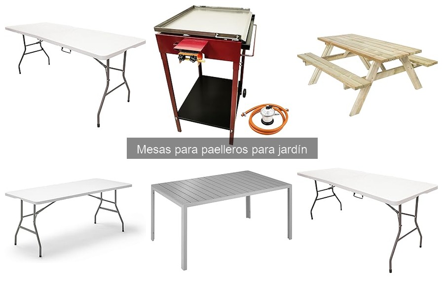 Alternativas a mesas para paelleros en exteriores