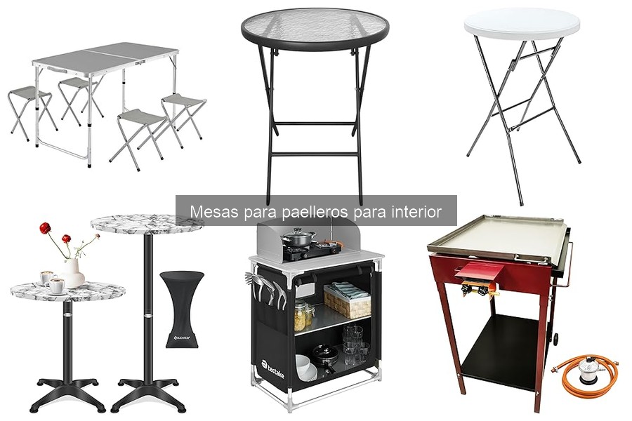 Alternativas a mesas para paelleros en interiores