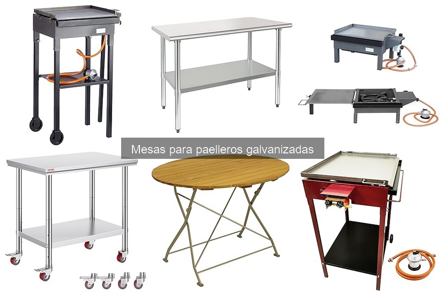 Alternativas a mesas para paelleros galvanizadas: opciones económicas