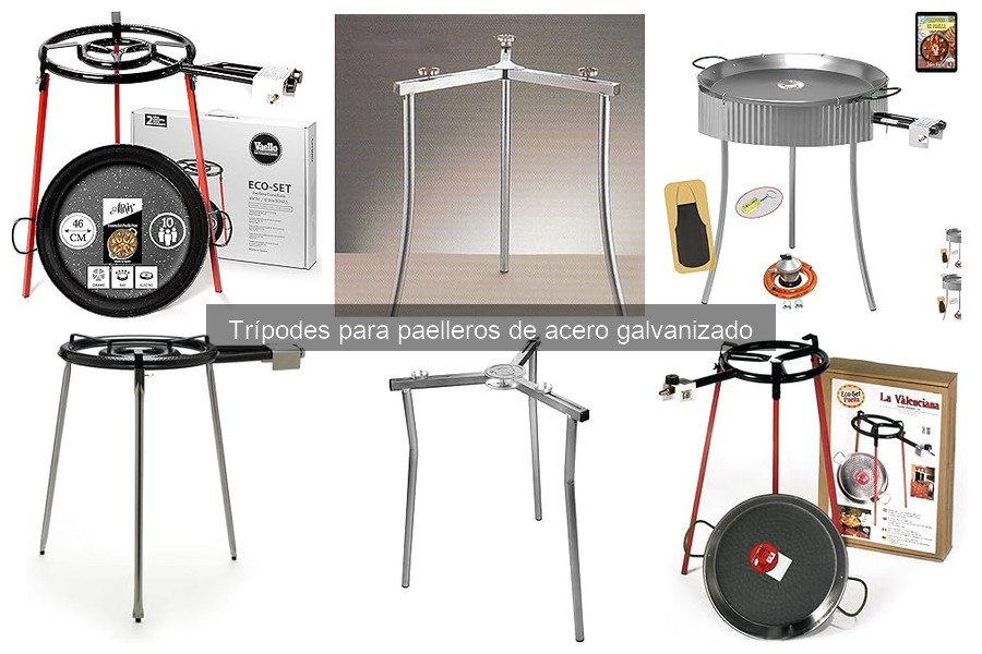 Alternativas a trípodes para paelleros de acero galvanizado