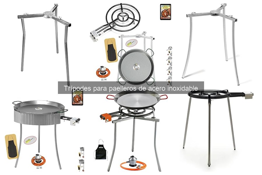 Alternativas a trípodes para paelleros de acero inoxidable