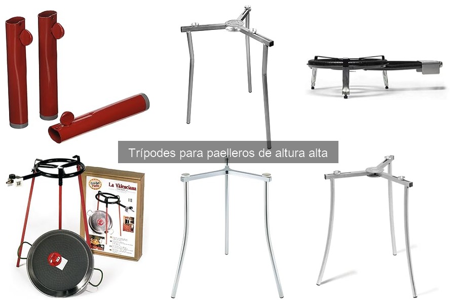 Alternativas a trípodes para paelleros de altura alta