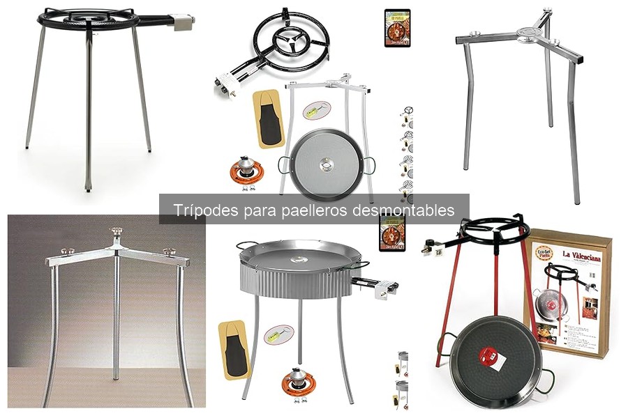 Alternativas a trípodes para paelleros desmontables