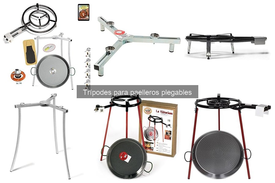 Alternativas a trípodes para paelleros plegables