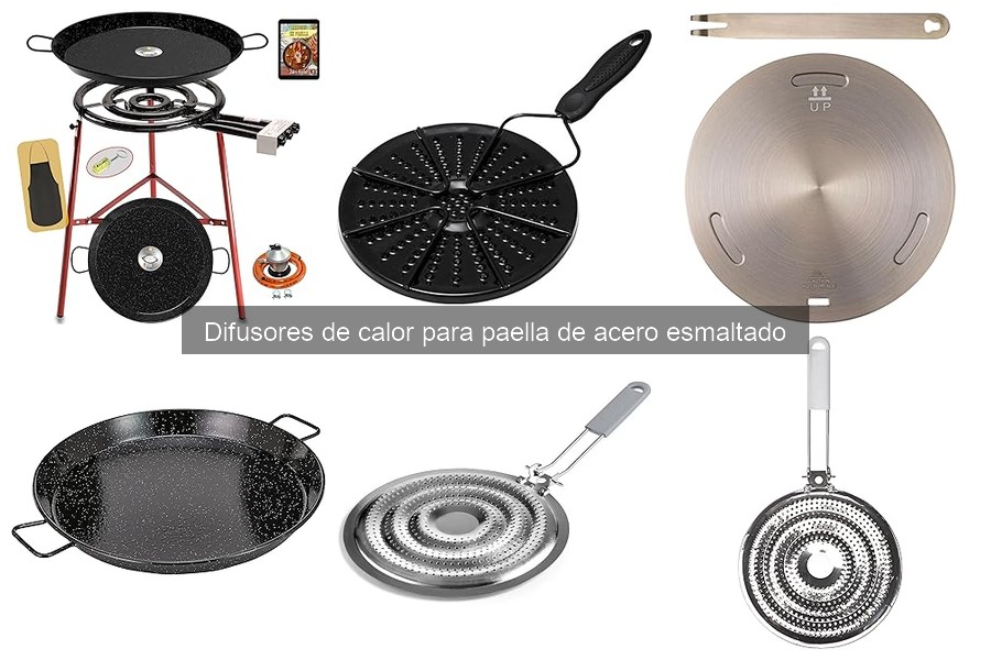 Alternativas al difusor de calor para paelleras de acero esmaltado