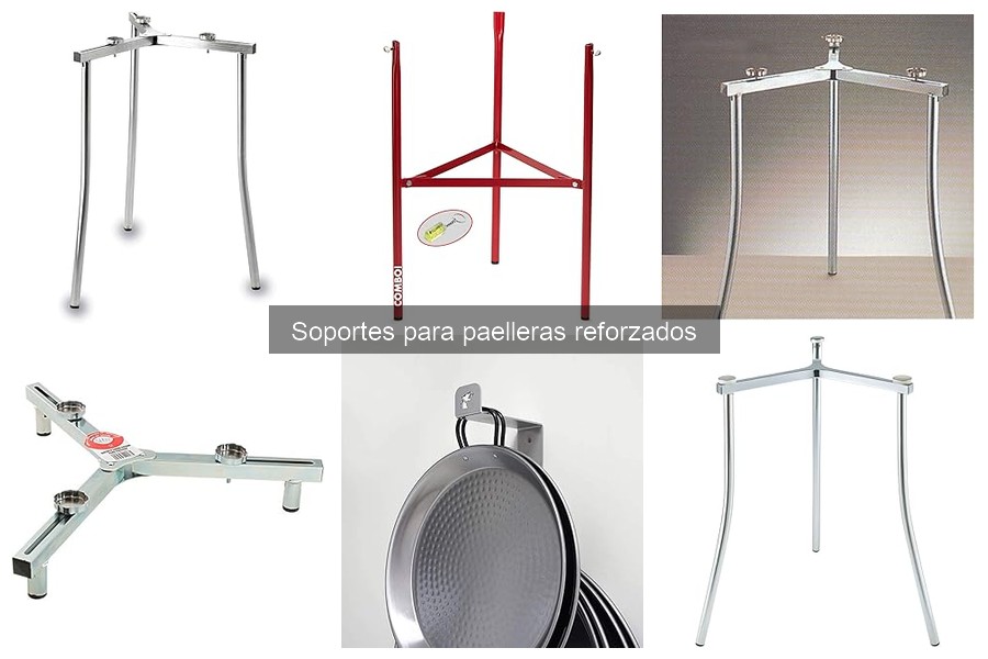 Características clave de los soportes para paelleras reforzados