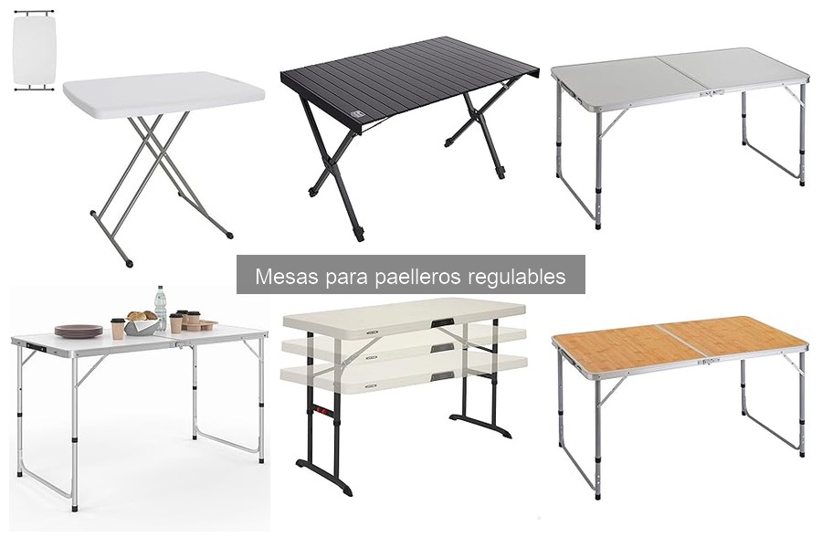 Características de las Mesas para Paelleros Regulables