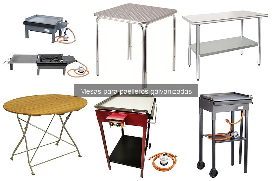 ** Características de mesas para paelleros galvanizadas