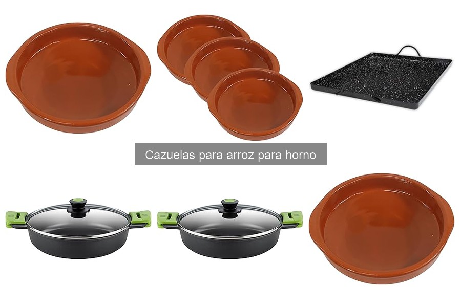 Cazuelas para arroz en horno: cerámica vs metal