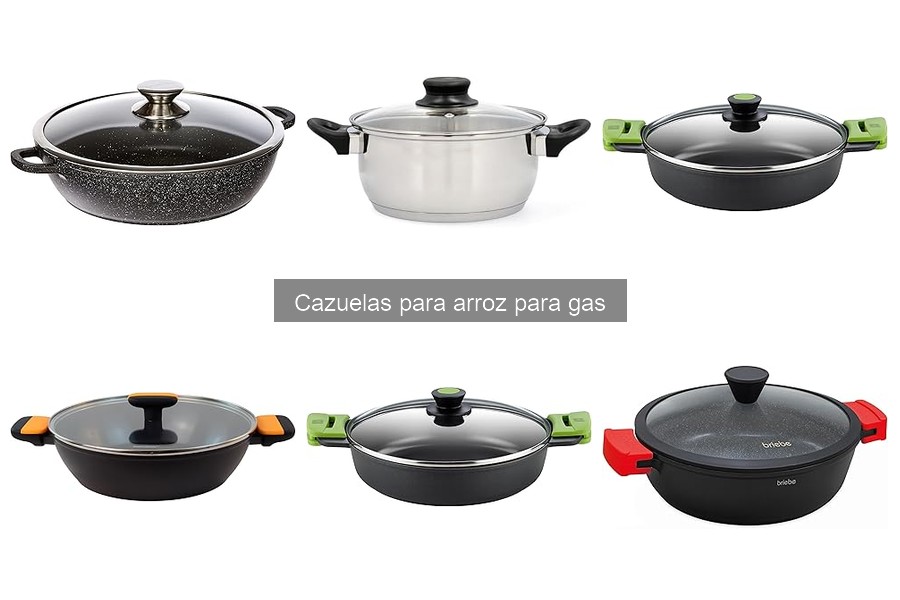 Cazuelas para arroz para gas: características y usos
