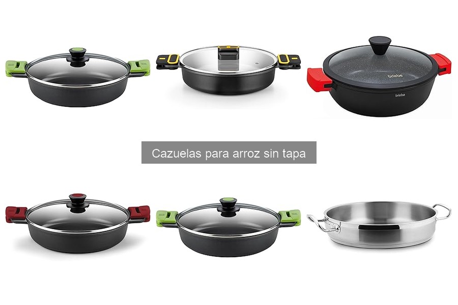 Cazuelas para arroz sin tapa: características y usos