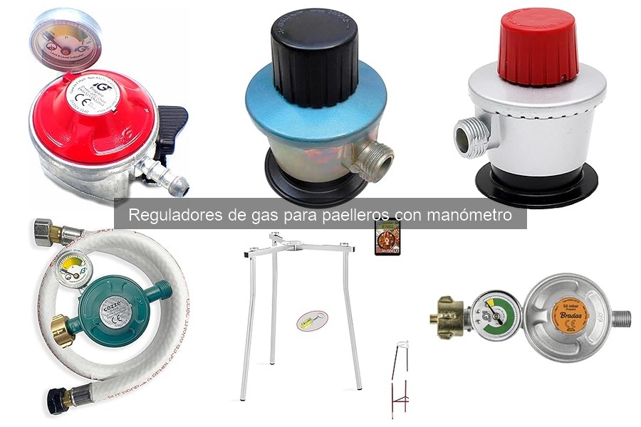 Cómo ajustar el manómetro de un regulador de gas para paelleros
