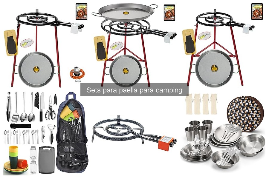 Cómo cocinar una paella en camping con sets específicos