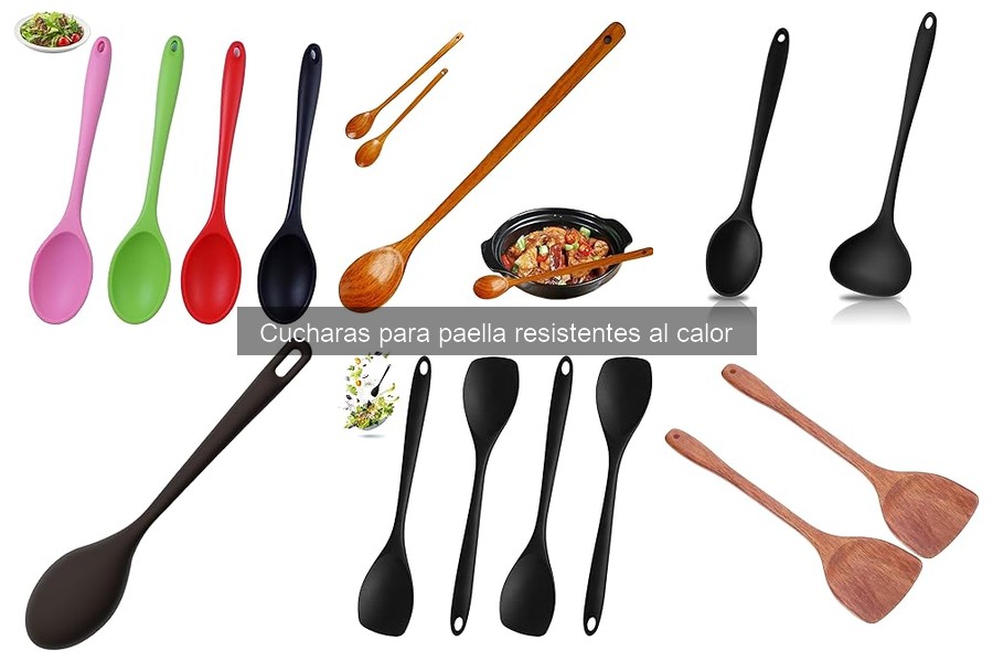 Cómo cuidar cucharas para paella resistentes al calor