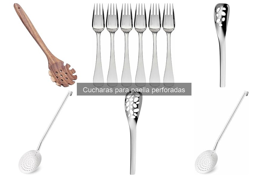 Cómo elegir cucharas perforadas para paella en catering