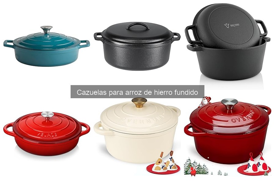 Cómo elegir la mejor cazuela de hierro fundido para arroz