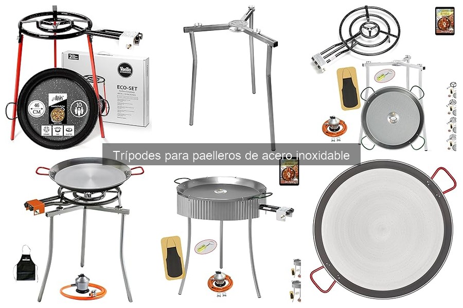 Cómo instalar un trípode para paelleros de acero inoxidable