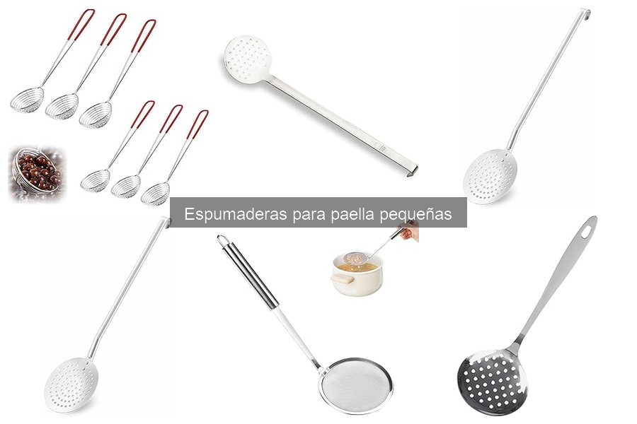 Cómo limpiar y mantener espumaderas para paella pequeñas