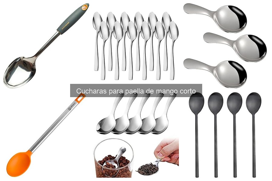 Cómo usar correctamente cucharas para paella de mango corto