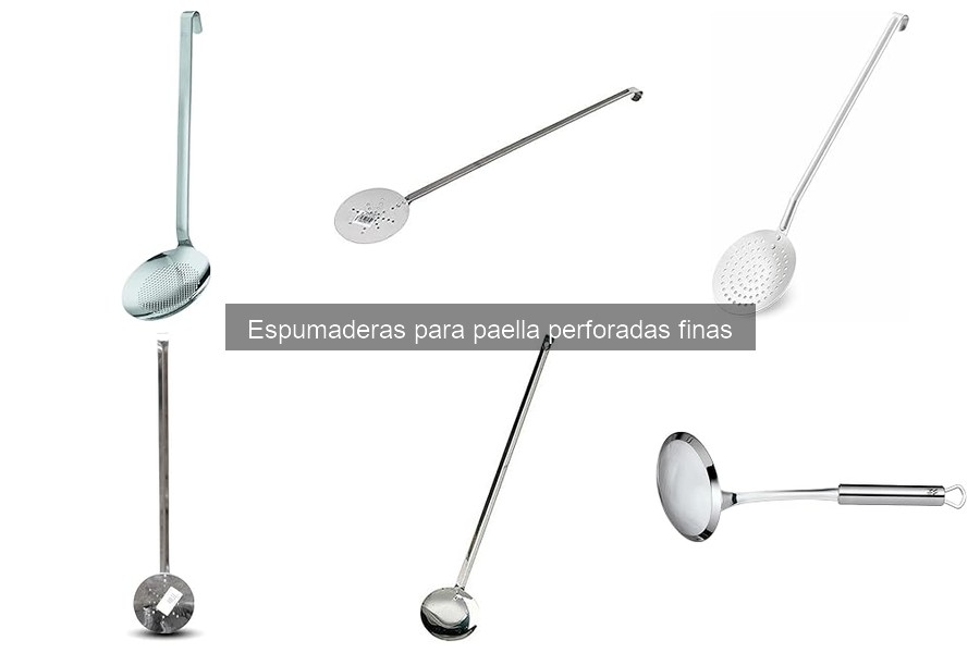 Cómo usar correctamente una espumadera perforada fina