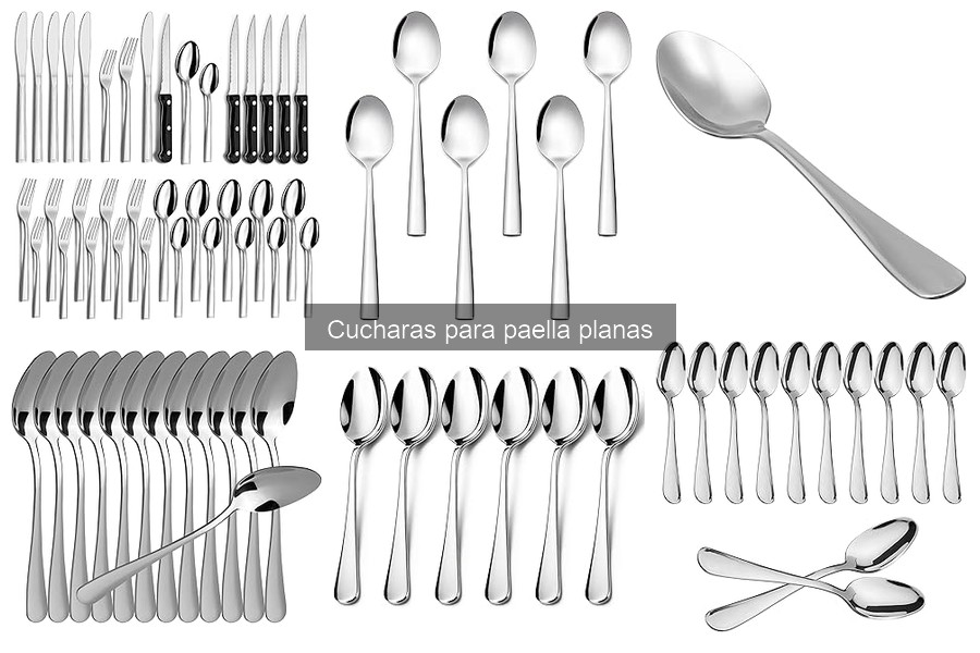 Cómo usar cucharas para paella planas correctamente