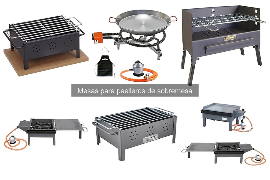 Cómo usar mesas para paelleros de sobremesa correctamente