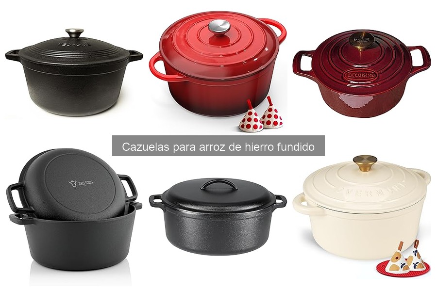Cómo usar una cazuela de hierro fundido para arroces