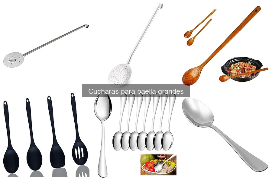 Cómo utilizar correctamente una cuchara para paella grande