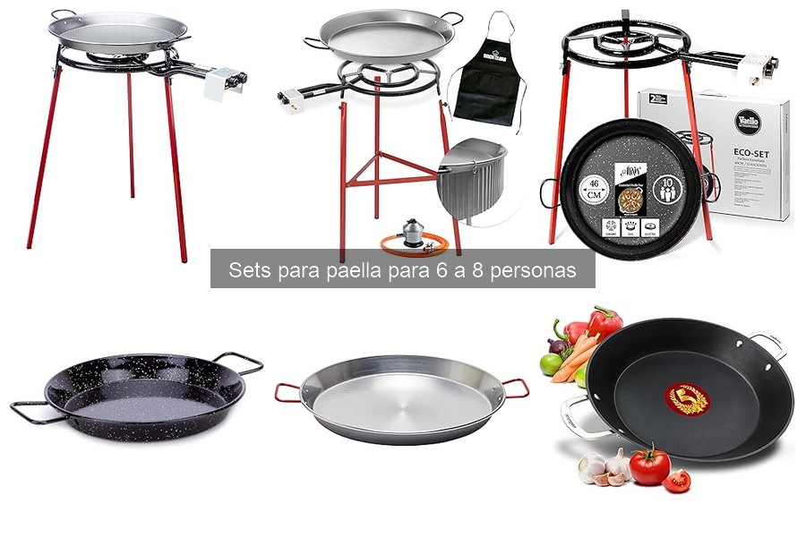 Cómo utilizar un set de paella para 6 a 8 personas