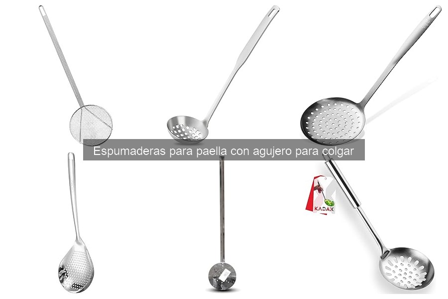 Cómo utilizar una espumadera para paella con agujero