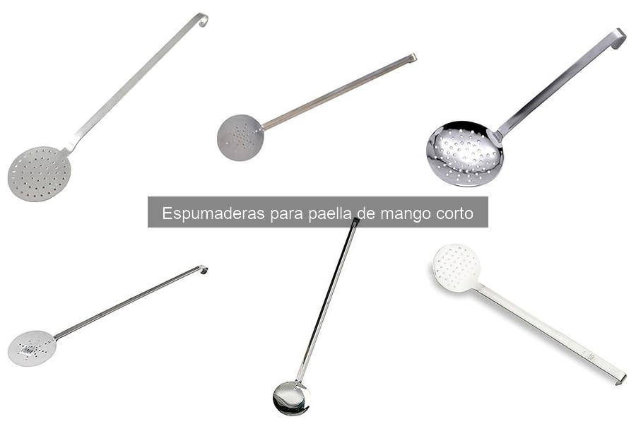 Cómo utilizar una espumadera para paella de mango corto