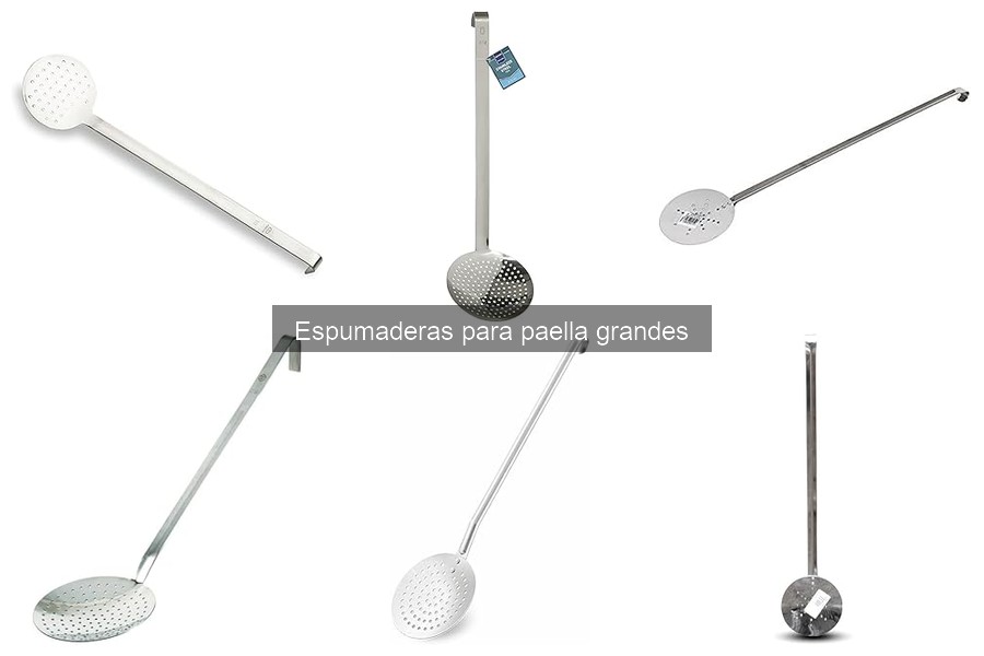 Cómo utilizar una espumadera para paella grande eficazmente